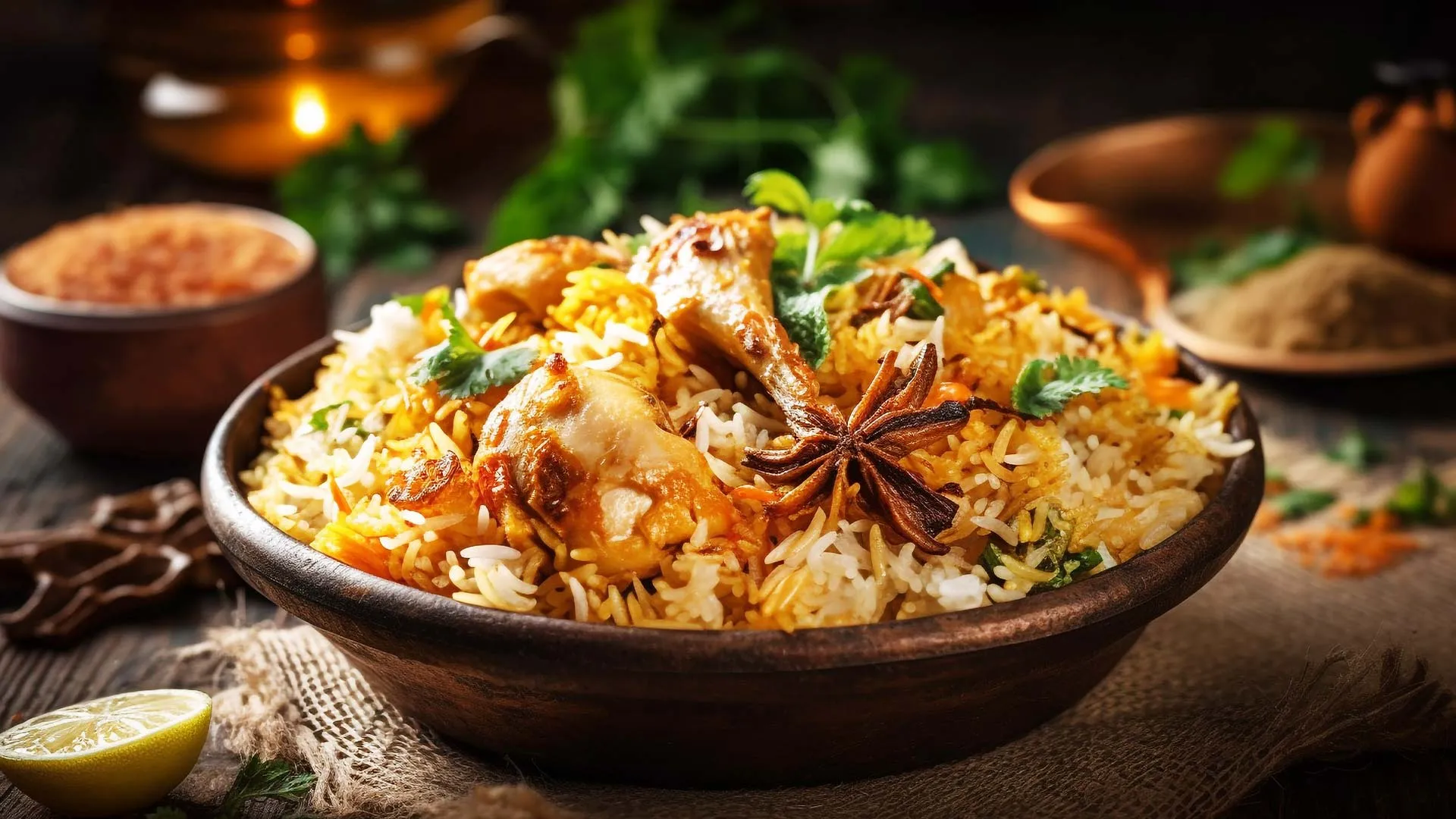 Hyderabadi Chicken Dum Biryani