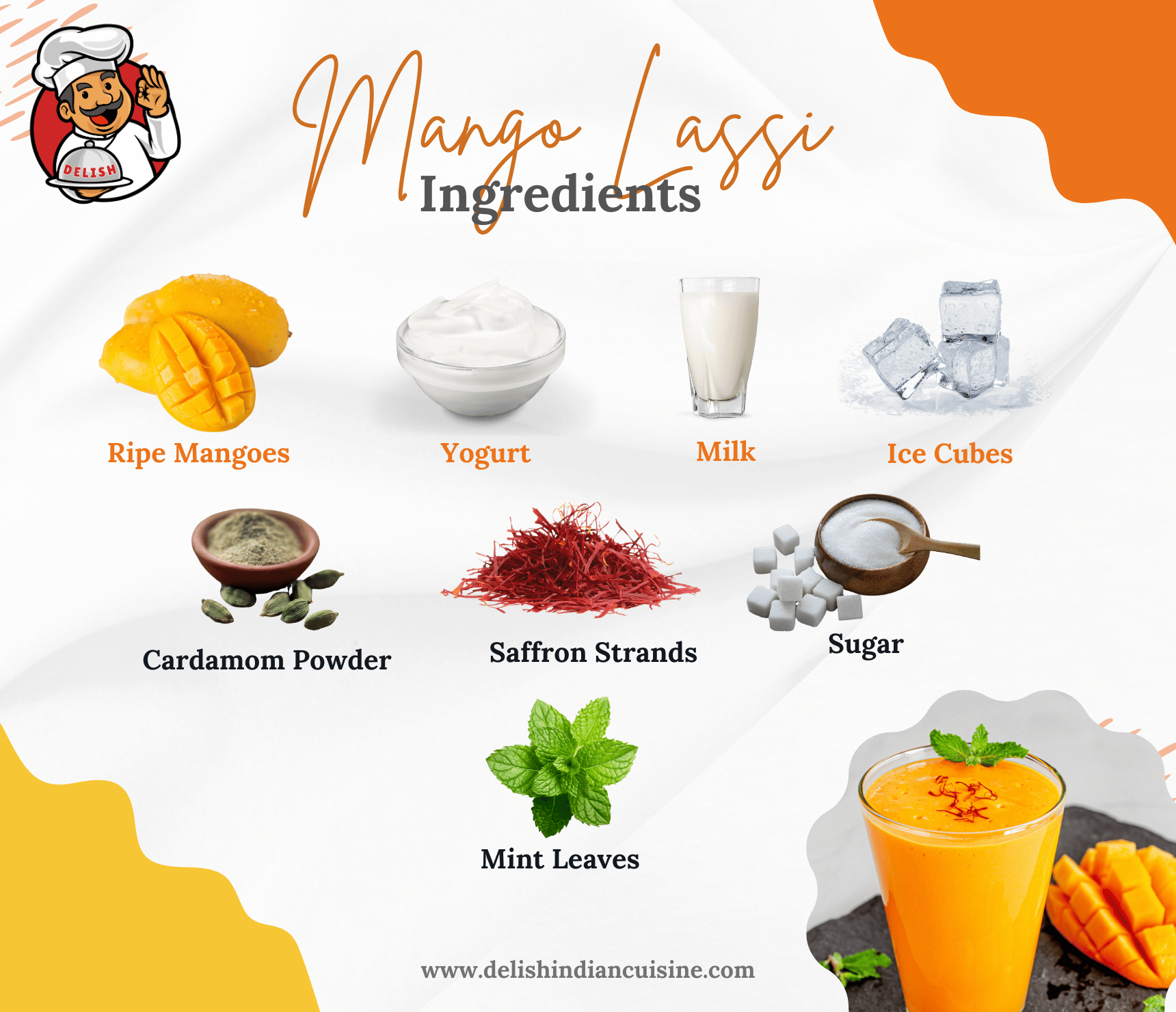 Mango Lassi Ingredients